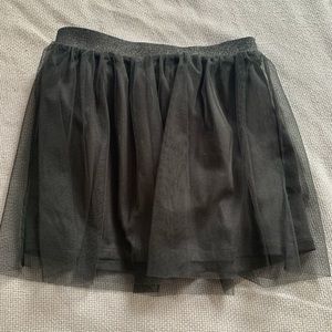 Girls black tulle skirt sz 7/8